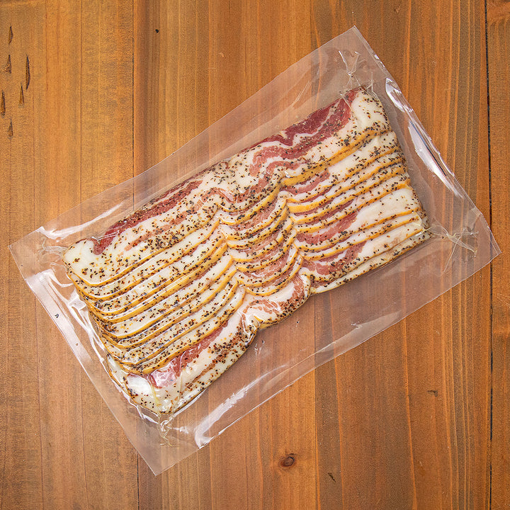 Hickory Smoked Pepper Bacon - Set of 4