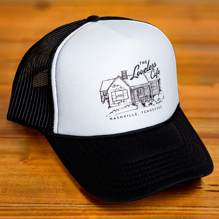 Cafe Illustration Trucker Hat