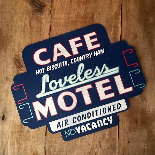 Loveless Cafe Silicone Trivet - Motel Sign design
