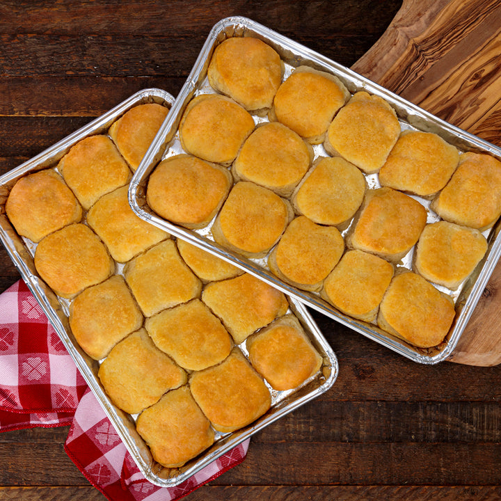 2 trays of heat-n-eat biscuits from the loveless cafe