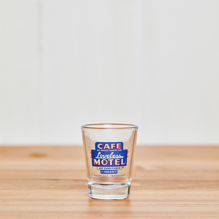 Motel Sign Shot Glass