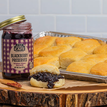 Load image into Gallery viewer, southern style biscuits with blackberry jam
