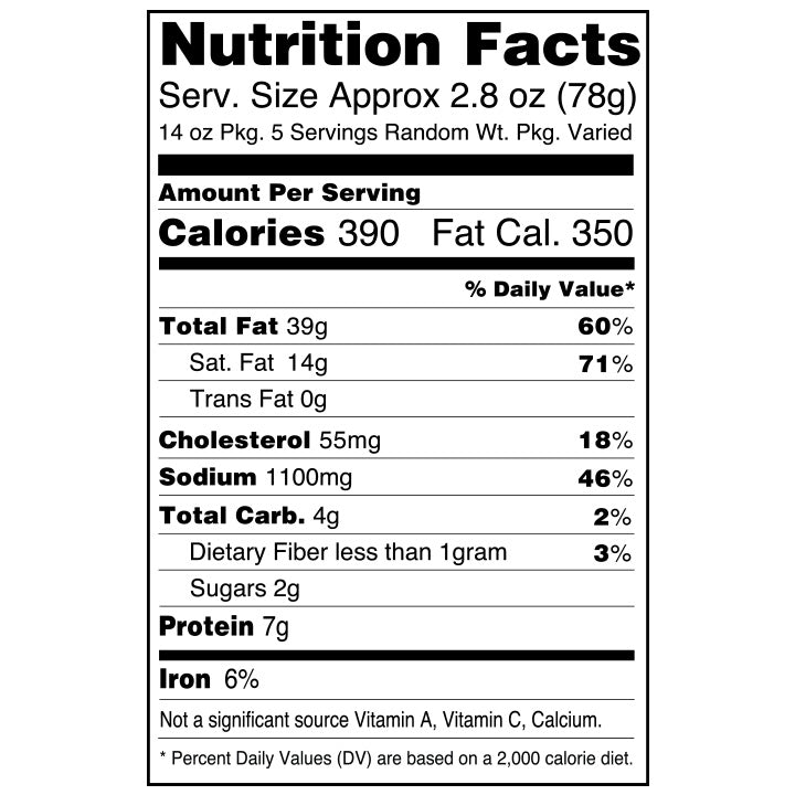 Hickory Smoked Pepper Bacon - Set of 4