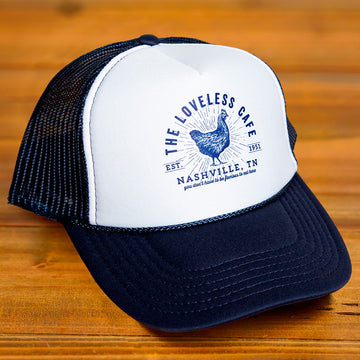 Load image into Gallery viewer, Loveless Cafe Chicken Trucker Hat
