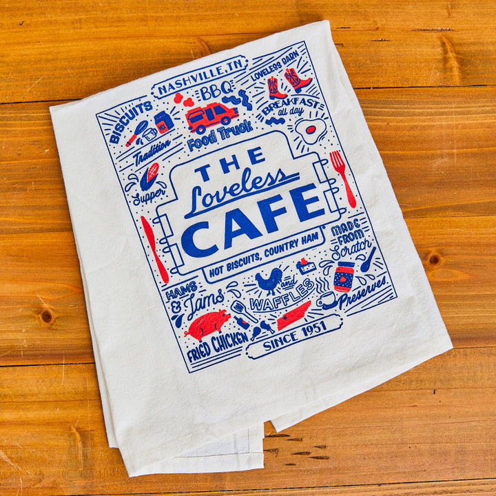 Loveless Collage Tea Towel