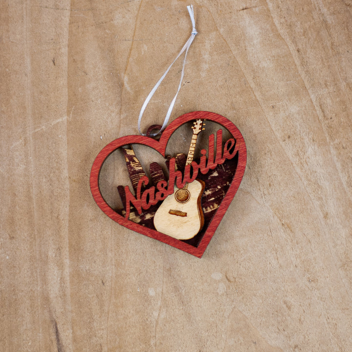 Heart Nashville Ornament