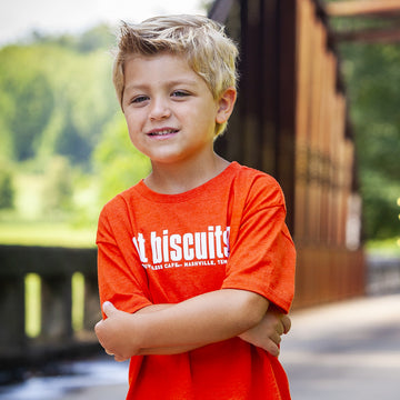 Load image into Gallery viewer, Orange Got Biscuits Toddler Tee