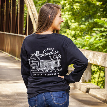 Load image into Gallery viewer, The Loveless Cafe Sketch Long Sleeve Tee
