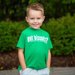 Green "Got Biscuits?" Toddler Tee